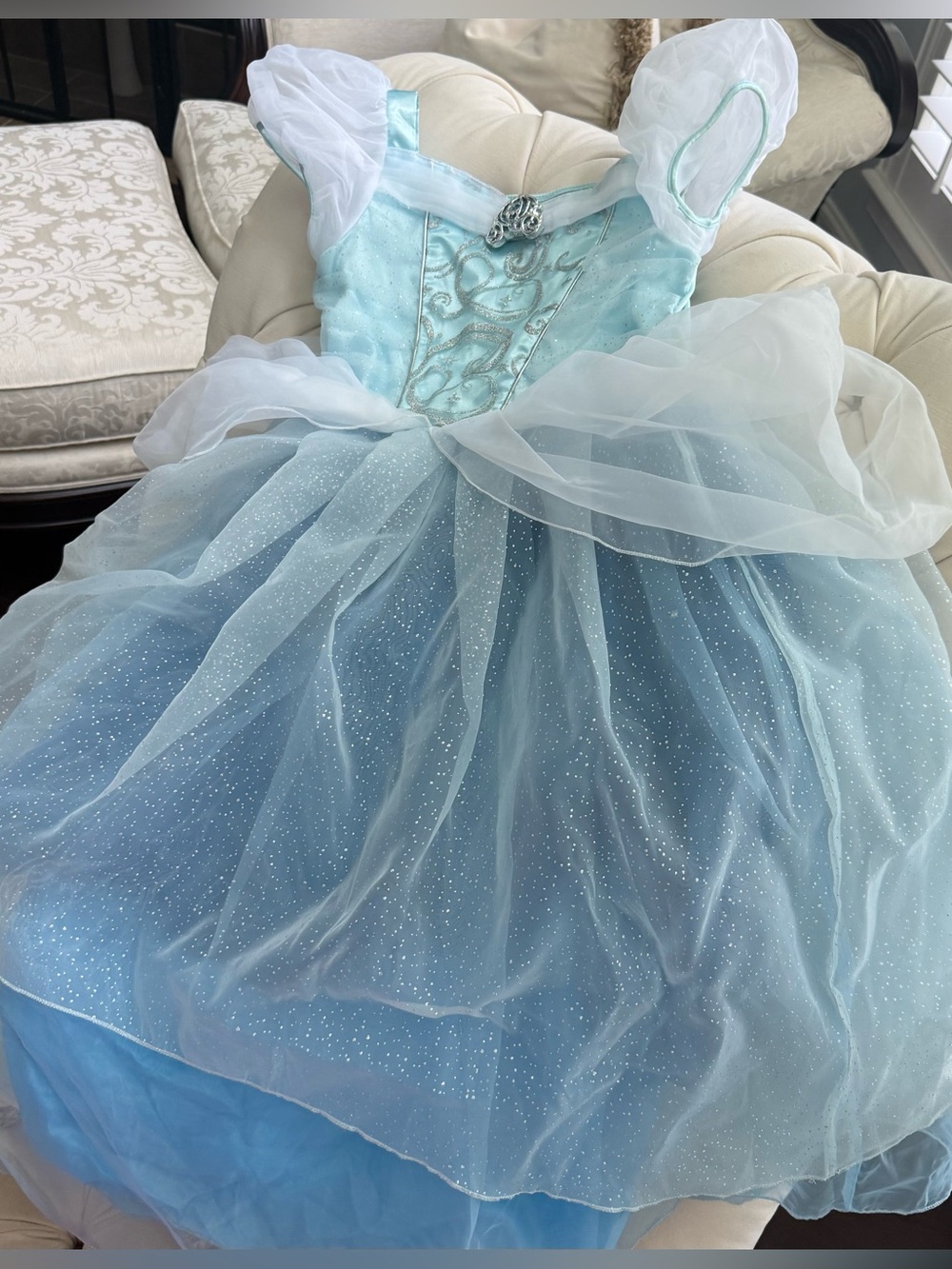 Original Disney Princess dress Kids Cinderella Princess Party Dress Costume